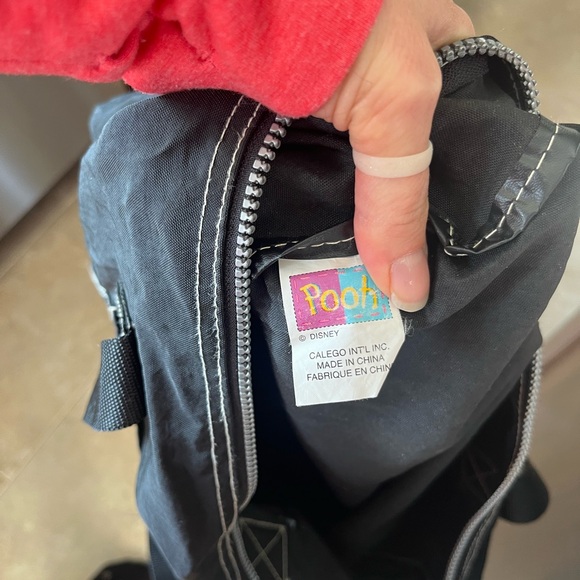 Disney Winnie the Pooh Black tote bag with Pooh Label - Picture 3 of 3